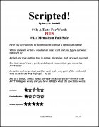 Scripted #41: A Taste for Words by Larry Brodahl